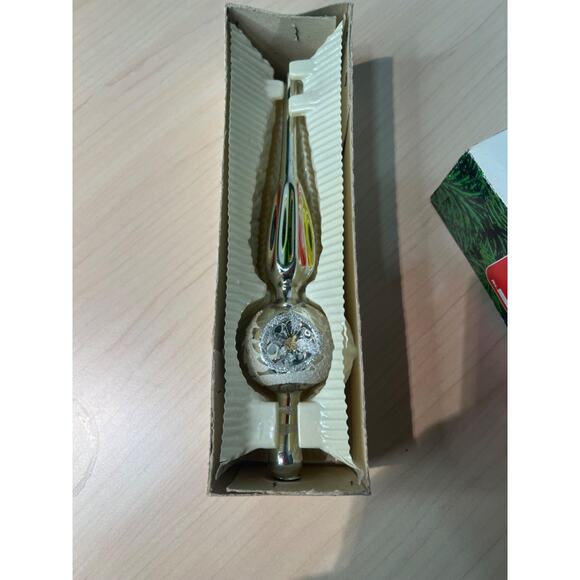 GORGEOUS Commodore Vintage Tree Topper & Shiny Brite Ornaments Bells & more - Picture 5 of 14